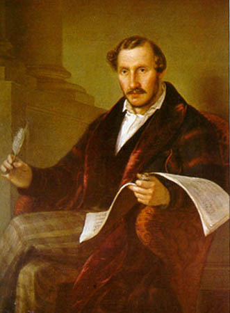 Gaetano Donizetti (portrait by Giuseppe Rillosi)