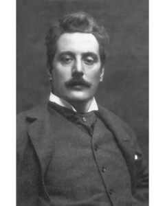 Giacomo Puccini in a studio photograph