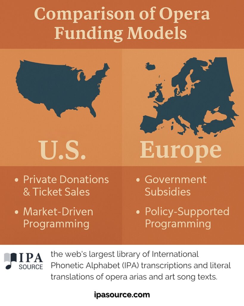 Comparison of Opera Funding Models - U.S. and Europe